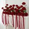Spring Tabletop Decor – 48PCS Red Velvet Artificial Roses with Bendable Stems, Realistic Fake Flowers for Wedding Bouquets, Valentine’s Day, Mother’s Day, Baby Shower, Party, Home Centerpieces